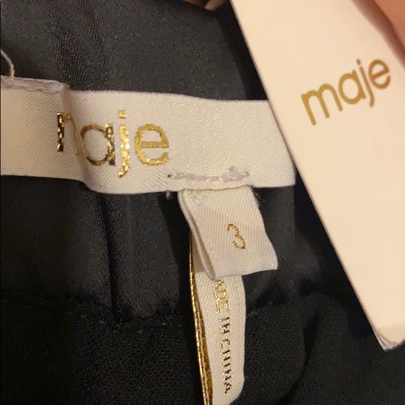 NWT Techno Mini skirt by MAJE~Jupe Baule Matiere~Sz.3 Puffy w. Pockets - Picture 4 of 13